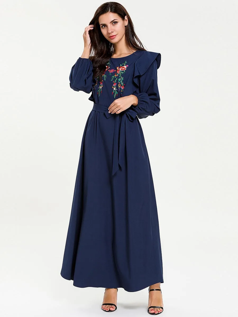 Женское платье Кафтан Abaya турецкое Бангладеш Марокканское арабское