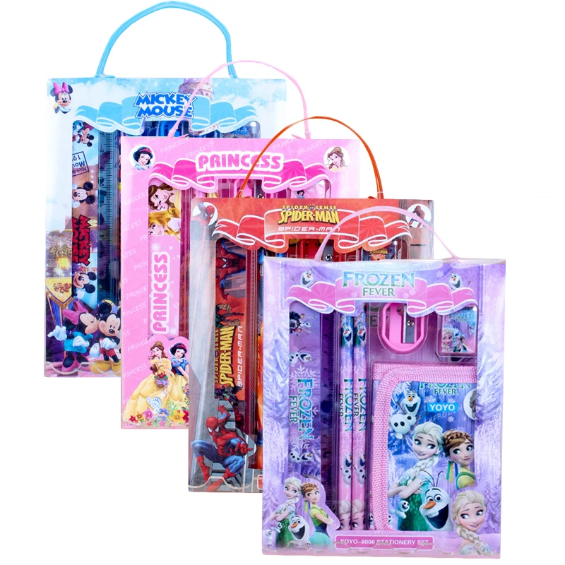 

Disney Stationery Children's Cute Cartoon Coin Purse Stationery Set Gift Boxed School Supplies Children Birthday Party Gifts D02