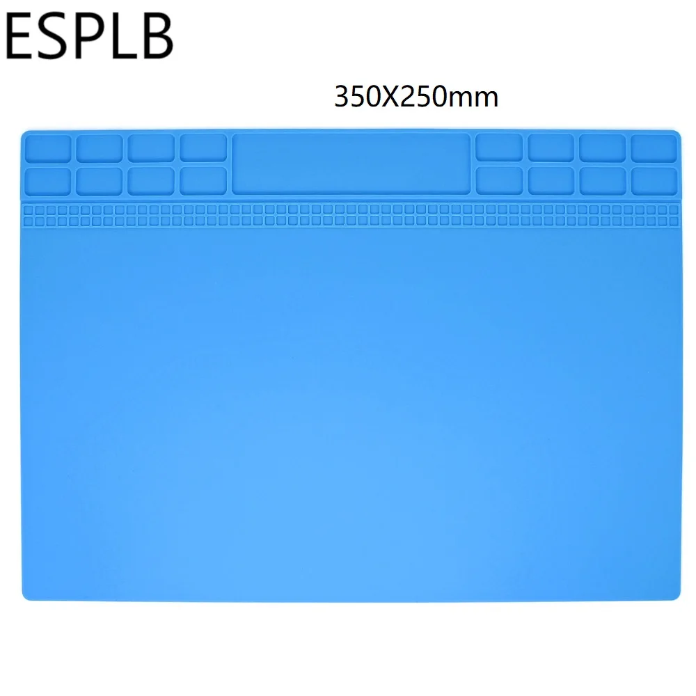 Силиконовый рабочий коврик ESPLB теплоизоляционный для паяльной станции размер 405