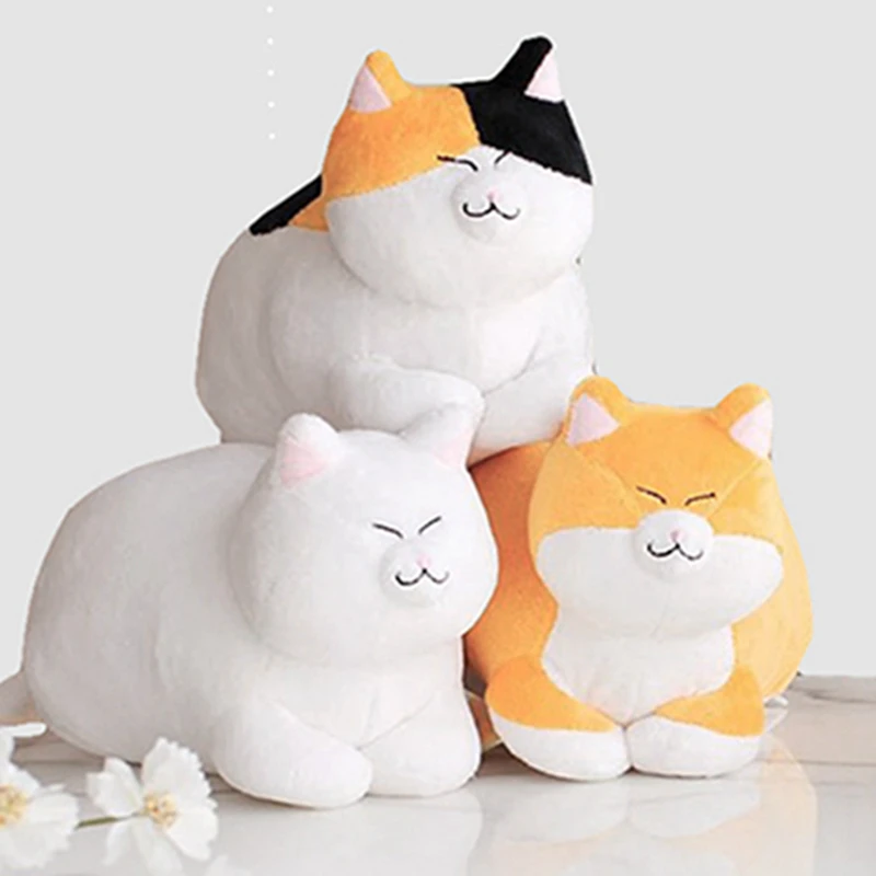 

New 1pc 25/40CM Plush Cat Big Bread Lucky Cat Soft Stuffed Pillow For Kids Birthday Gifts For Children Simulation Cat Plush Toys