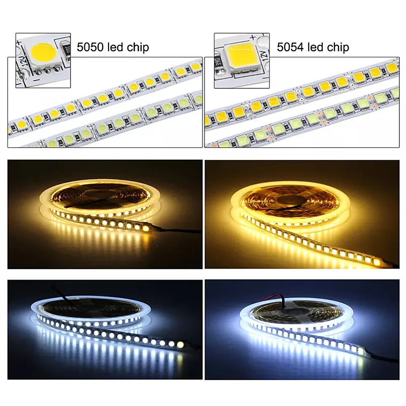 Светодиодная лента ASMT 5 м 12 В RGB водонепроницаемая Диодная SMD 5054 5050 гибкая