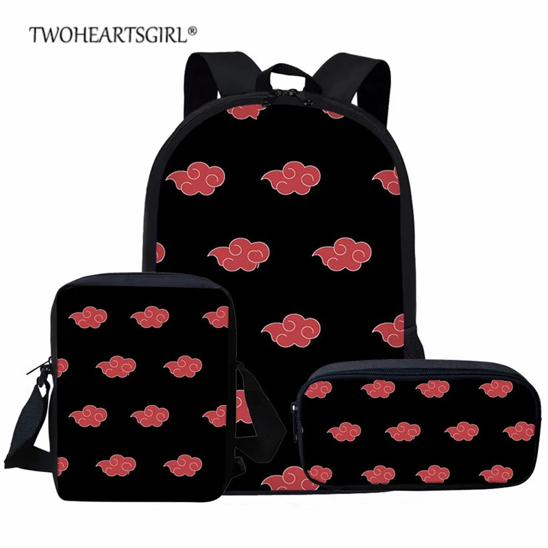 Набор школьных сумок с 3D рисунком из аниме для подростков детские школьные ранцы