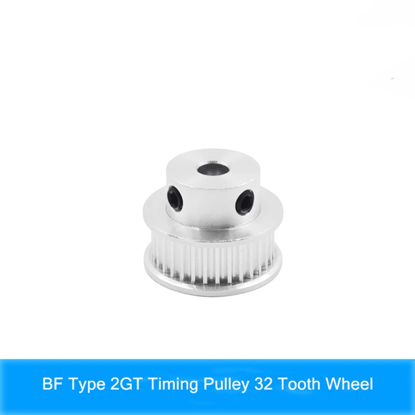 

3D Printer Parts 2GT Timing Pulley 32 Tooth Wheel 5mm 6mm 6.35mm 8mm 10mm Hole Aluminum Gear 32 Teeth Width 6mm 10mm Repair Tool