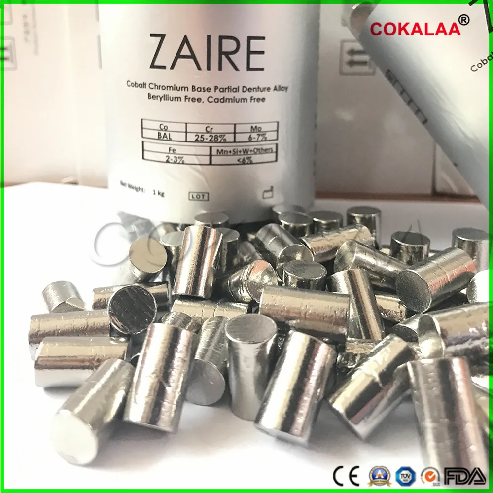 1Kgs Dental Lab High Heat Chromium Cobalt Cast Partial Denture Co-Cr Alloy Import Material