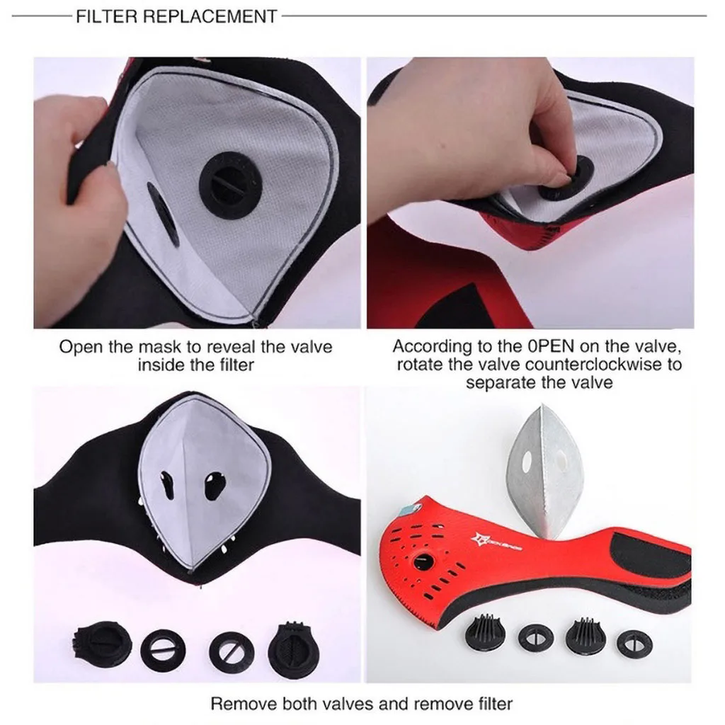 

10/20/30/50/100 PC Child Cycling Mask Gasket Face Mask Filter with Activated Carbon Breathing Filters Face Mask Gasket A50