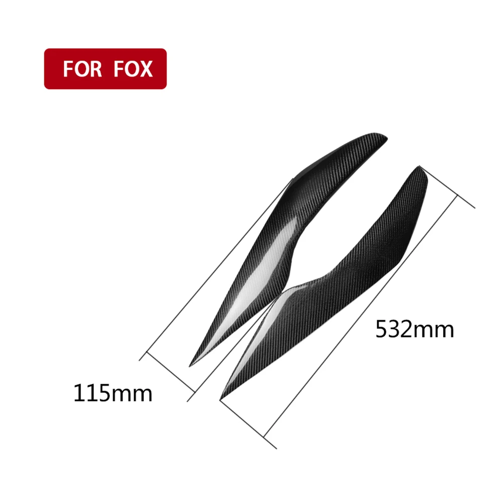 

1 Pair Car Headlights Eyelid Stickers Carbon Fiber for Ford Focus 2009-2011 Car Automobile Exterior Accessories