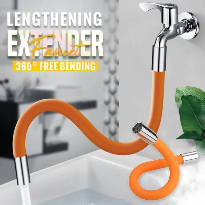 

Universal faucet extension tube, 360 degree free bending adjustment, universal rotation, bathroom splash basin extension tube