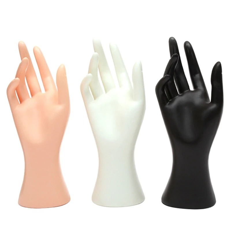 

PPYY-Hand Mannequin Props Plastic Female Hand Model Female Hand Imitating Artificial Hand Display Creative Short Hand