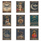 Уникальные плакаты Stay Wild Moon Child, винтажный холст, искусство для спальни, духовное искусство, декор для стен, настенные художественные принты, хиппи-девочка