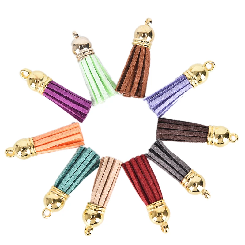 10 шт./лот кожаные сережки-кисточки для украшения ювелирных изделий своими руками
