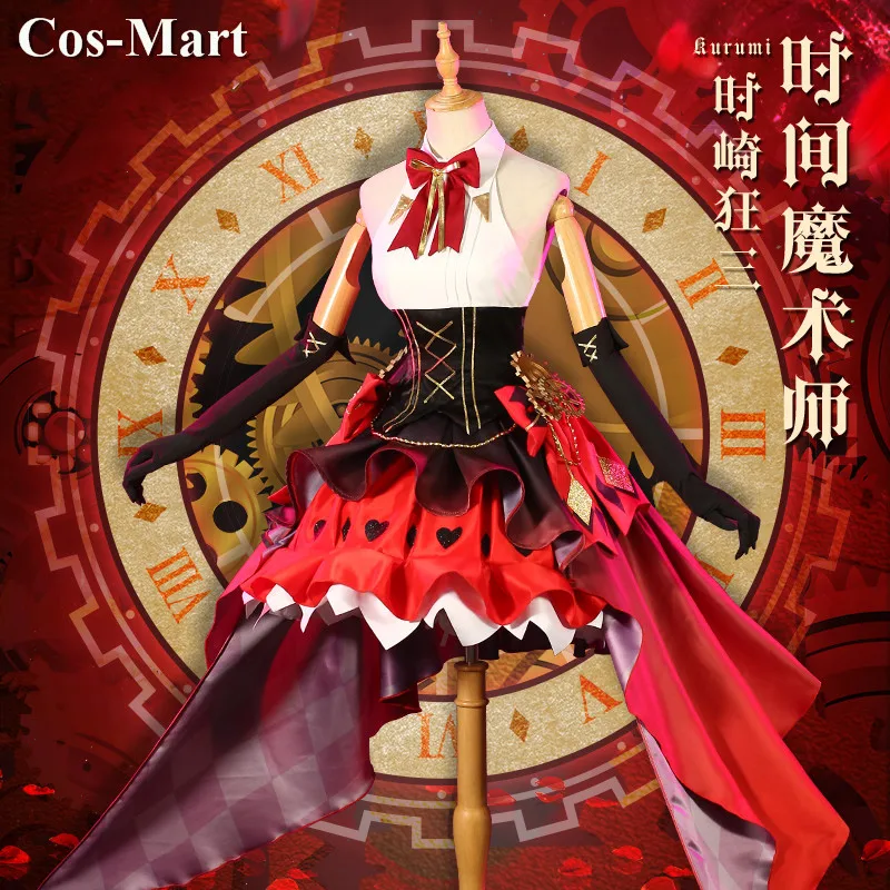

[In Stock] Anime Date A Live Tokisaki Kurumi Cosplay Costume Sweet Cute Uniform Full Set Female Activity Role Play Clothing S-L