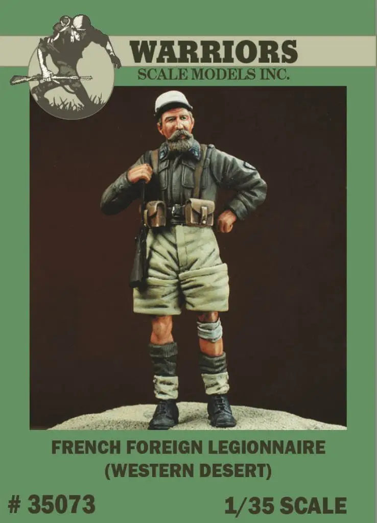 

1/35 French Foreign Legionnaire (Weatern Desert) Resin Figure WARRIORS #35073 Unassembled Uncolored