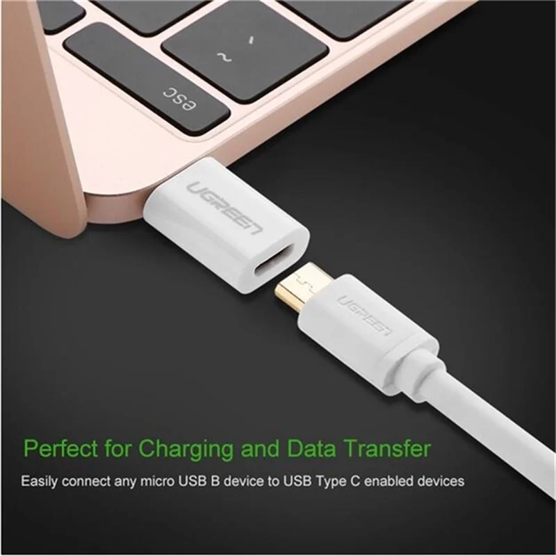 Ugreen usb c зарядное устройство type штекер микро Женский адаптер зарядный кабель