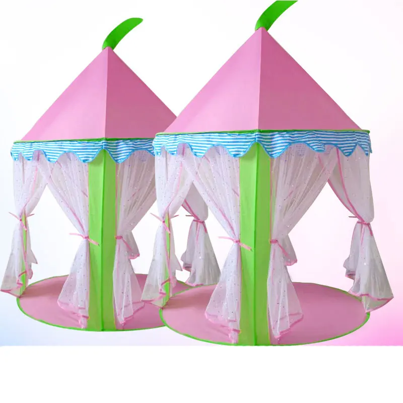 Палатка детская складная Tipi для девочек и мальчиков розовый игровой домик вигвам