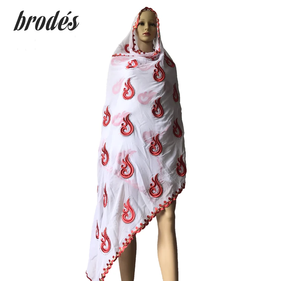 Высококачественные мягкие шифоновые африканские женские шарфы хлопковая