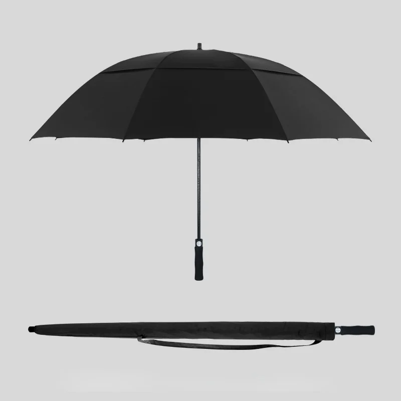

Black Sword Umbrella Katana Long Handle Large Windproof Umbrella Business Adult Uv Protection Guarda Chuva Rain Gear BD50UU