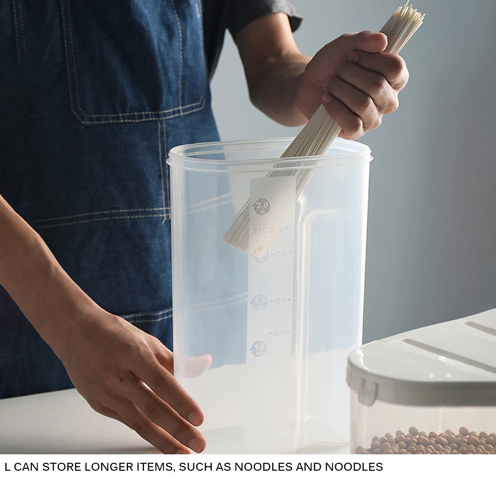 Контейнер для хранения зерен герметичный контейнер риса|Бутылки банки и коробки|