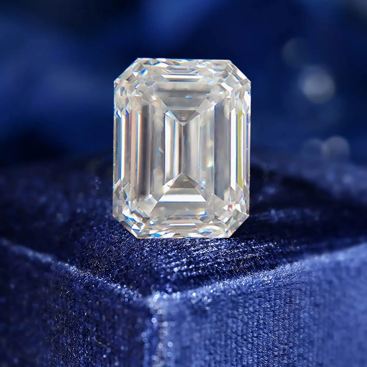 Камень Муассанит драгоценных камней VVS1 с изумрудной огранкой от 0 2 карата до 10