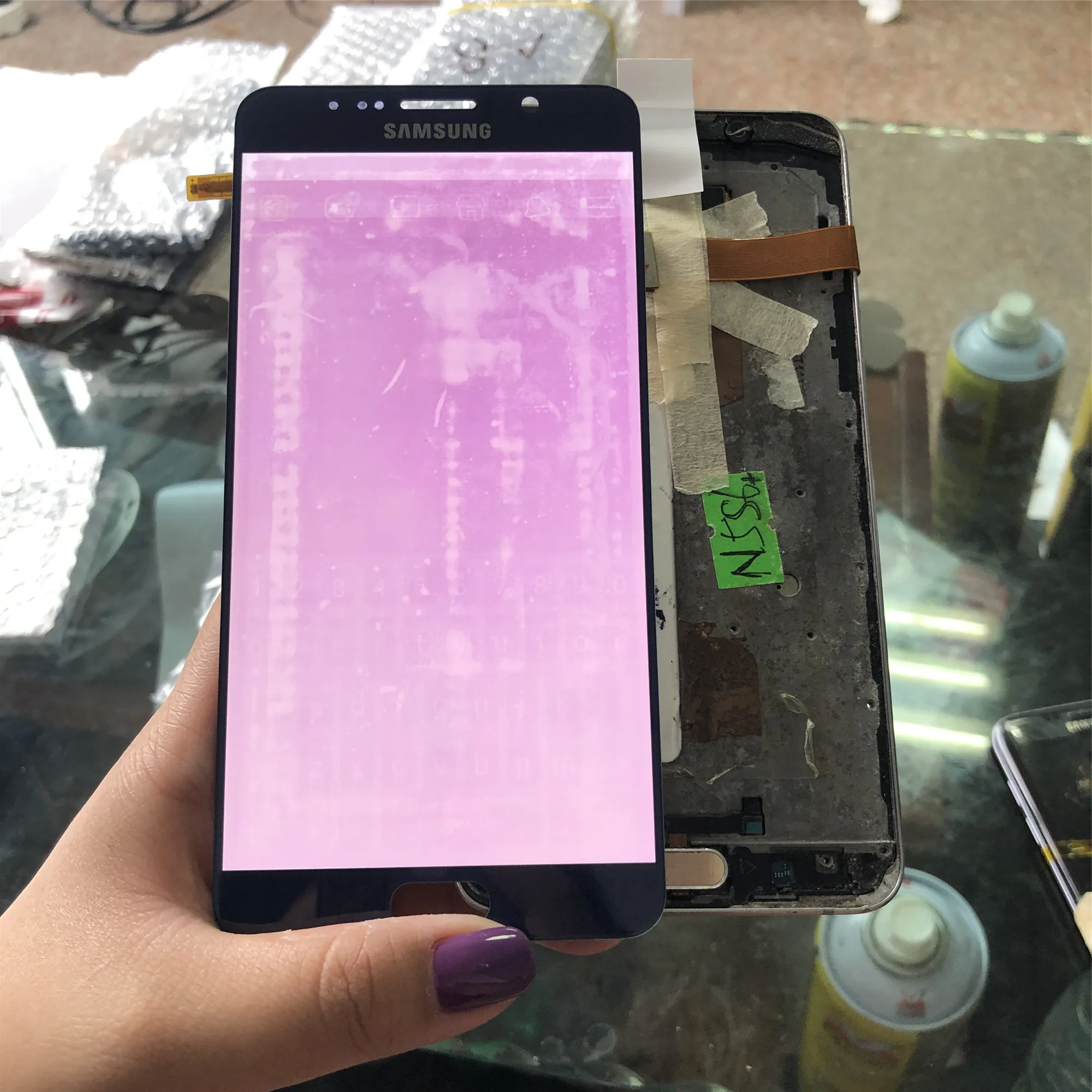 Оригинальный Amoled ЖК дисплей 5 7 дюйма для SAMSUNG Galaxy Note N920 N920F N920A N920C + дигитайзер