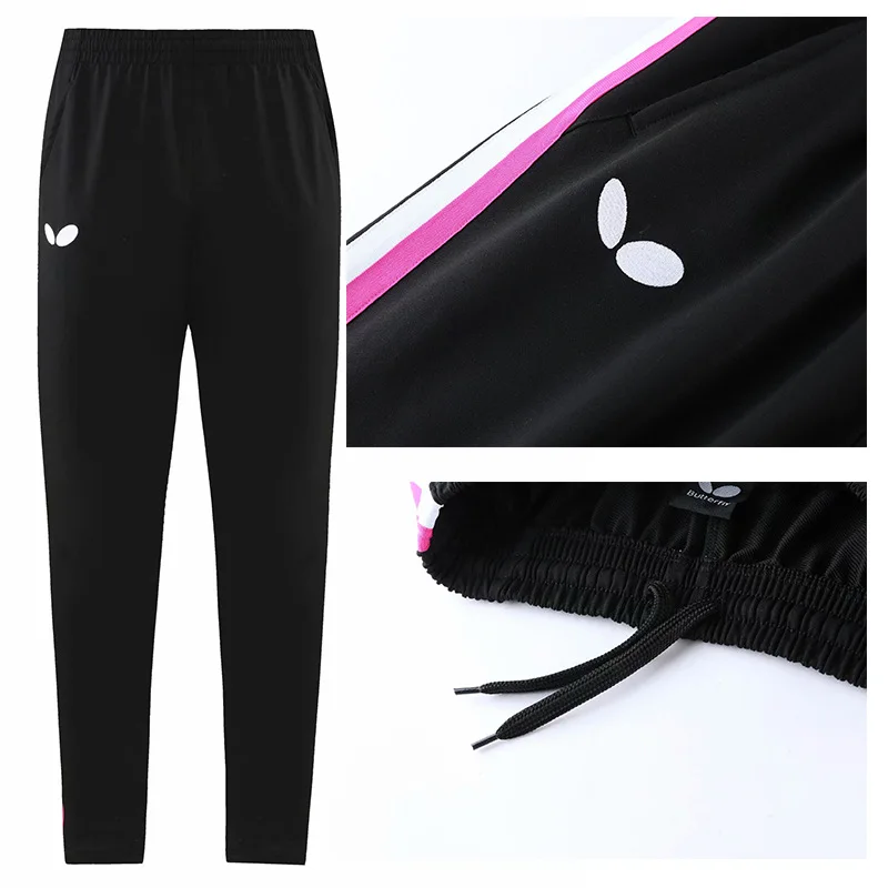 

New Fall Winter Men Pocket Training Jogging Men Pants Table Tennis Pants Fitness Pants Warm Knitted Sports Pants