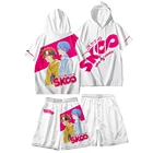 Толстовка с коротким рукавом SK8 the Infinity, пляжные шорты SK EIGHT, одежда для косплея Langa Hasegawa, Reki Kyan Miya, скейтборд, уличная одежда