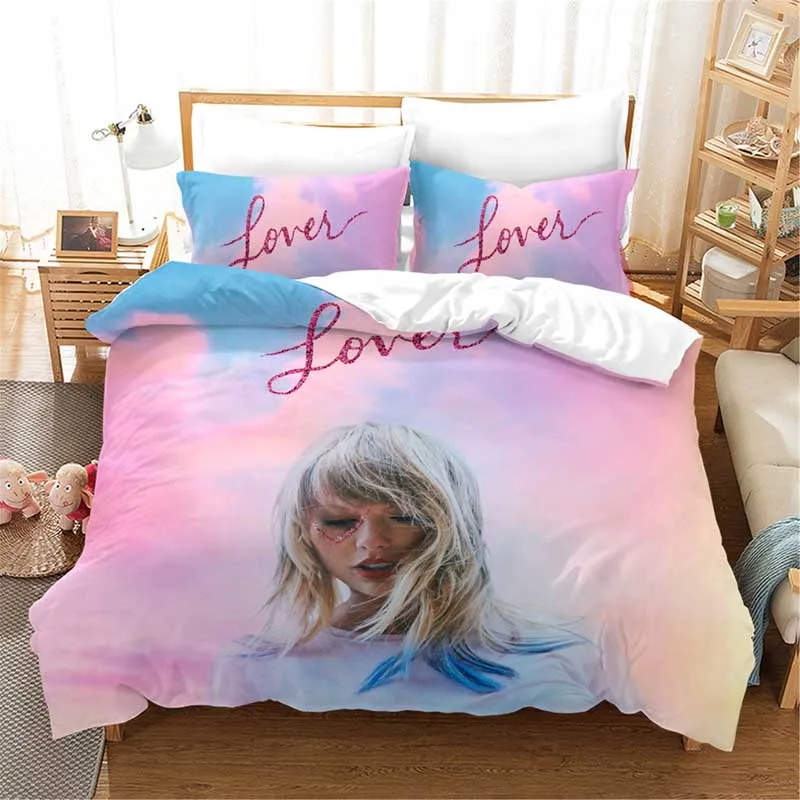 Taylor Girl Singer Celebrity 3d комплект постельного белья пододеяльники наволочки Taylor 1989 Комплект постельного белья s постельное белье - Цвет: 7