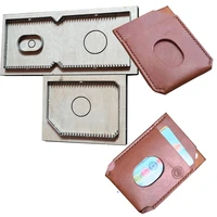 diy leather craft cardholder die cutting knife mold metal hollowed punch tool blade
