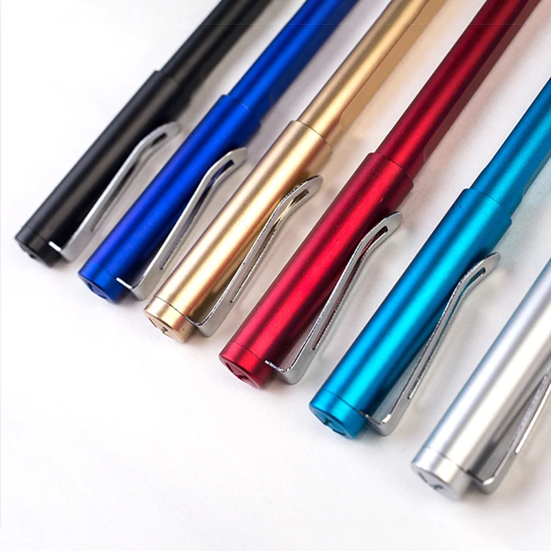 1 шт. Новая металлическая шариковая ручка для подписи гелевая школьные