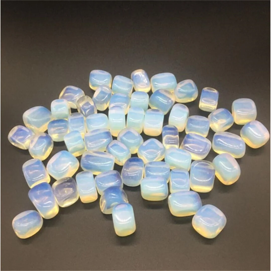 

100g 10mm-25mm Square Opal Gravel Healing Crystals Chakra Stones Witchcraft Supplies Minerals Collection Home Decoration