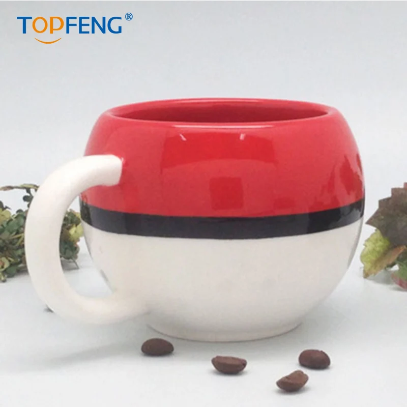 Topfeng 320 мл Покемон го тыкать мяч Пикачу кофейная кружка Мультяшные аниме игровые