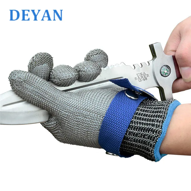 DEYAN 100% Stainless Steel High Quality Butcher Protect Hands Glove Cut Resistant Safety Working Gloves | Безопасность и защита