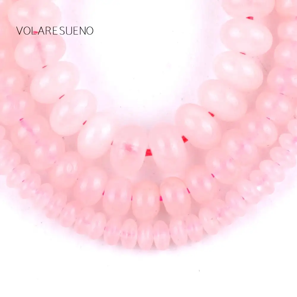 Натуральный розовый Quartzs бусинки из камня Рондель черный кварц яшма Круглые