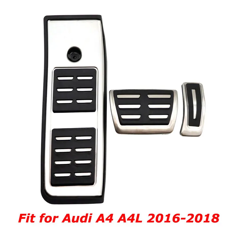 

LHD Footrest Pedals Pad for New Audi A4 A4L 2016 2017 2018 Car Styling Pedal Cover for Audi A5 B9 Free Drilling Car Accessories