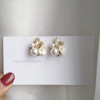 925%c2%a0silver%c2%a0needle delicate earrings 2020 new fairytable high quality glass simulated pearl flower cluster earrings for women