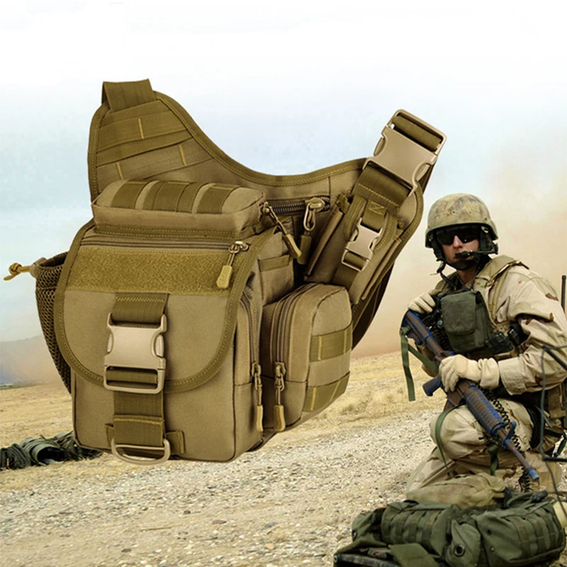 

NANCY TINO Multi-functional Tactical Messenger Bags Men Saddle Camouflage Shoulder Bags Waterproof Military Crossbody Bag