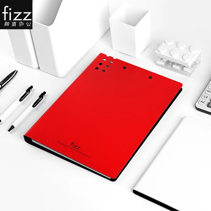 

Fizz A4 File Holder Clip Office Supplies organizador escritorio Date Book Document File For Stationery Test Paper Clip Pad A4