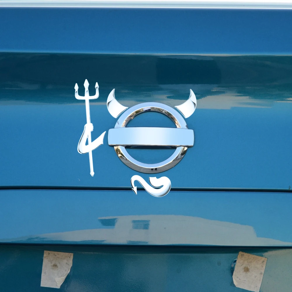 

Car Styling Auto Emblem Logo Devil Decals Decoration for BMW E46 E90 Audi A4 A6 Ford Fiesta Honda Civic Hyundai Solaris