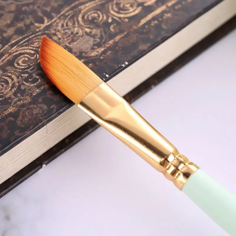 

12 Pcs Artist Paint Brush Set Nylon Hair Watercolor Acrylic Oil Painting Supplies P9JB