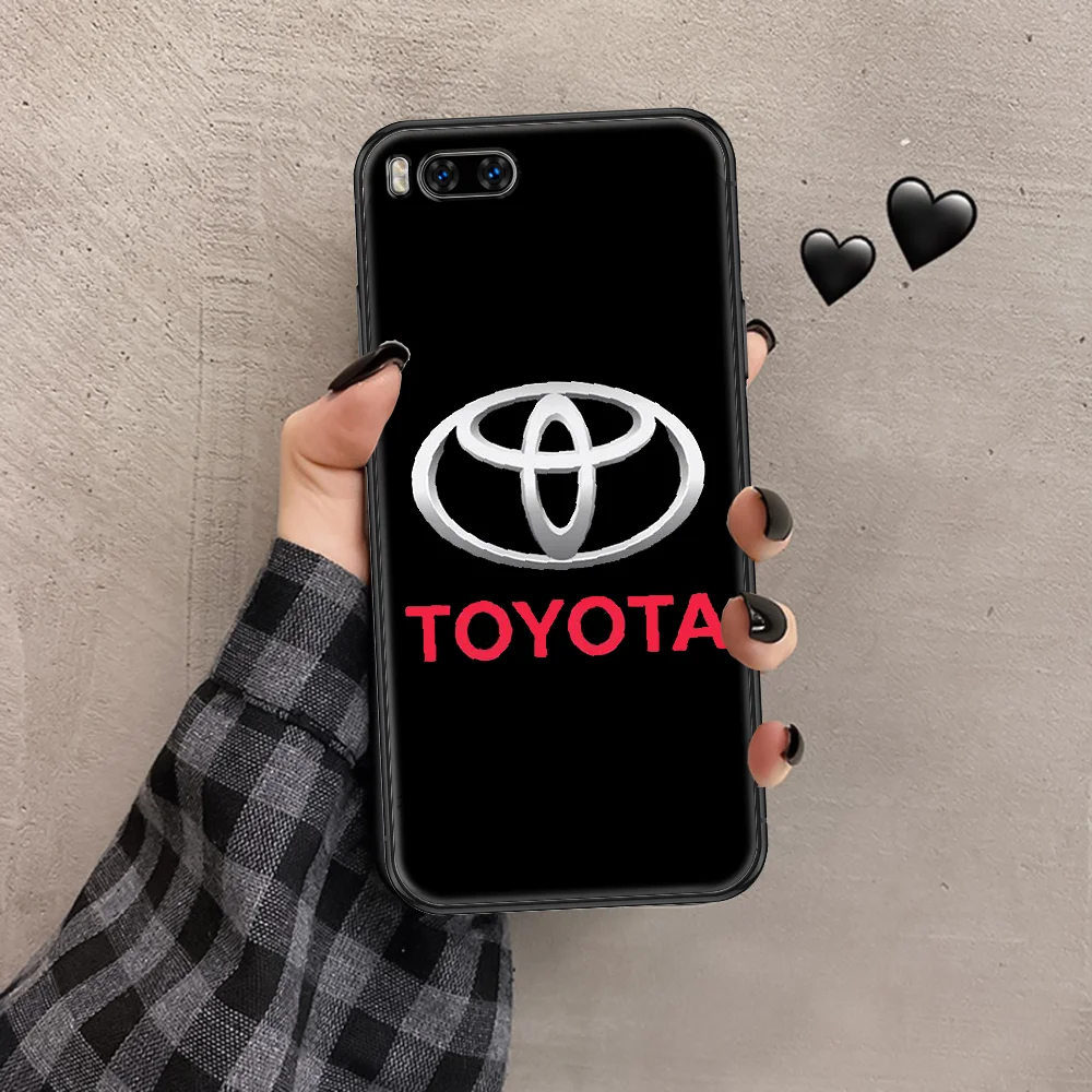 

Toyotas Soprt Car Phone case For Xiaomi Mi Max Note 3 A2 A3 8 9 9T 10 Lite Pro Ultra black pretty Etui silicone back trend