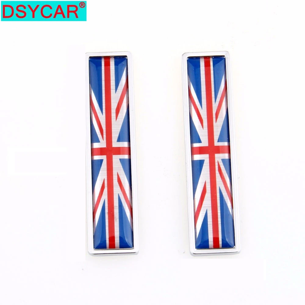 DSYCAR 1 пара, флаг страны, Англия, британский стиль, горячие металлические наклейки, аксессуары для автомобиля, мотоцикла, значок, этикетка-эмблема, наклейки для автомобиля