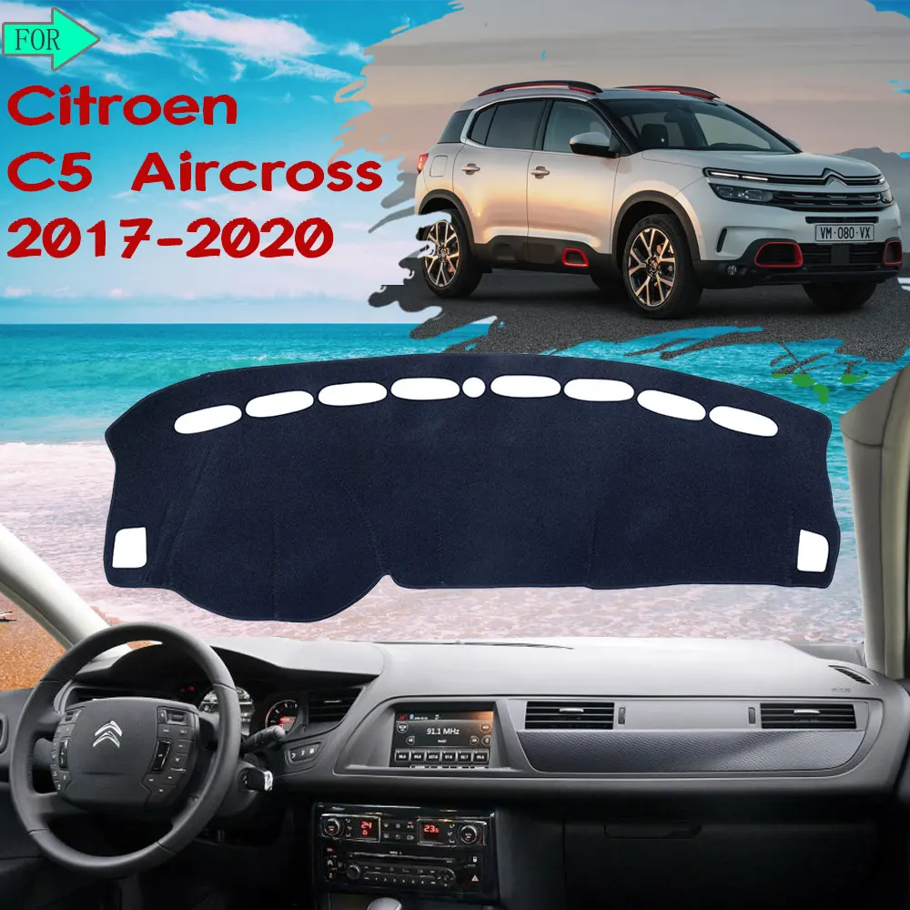 

for Citroen C5 Aircross 2017 2018 2019 2020 Dashboard Mat Cover Protective Avoid Light Sunshade Carpet Rug Car-Accessories-Goods