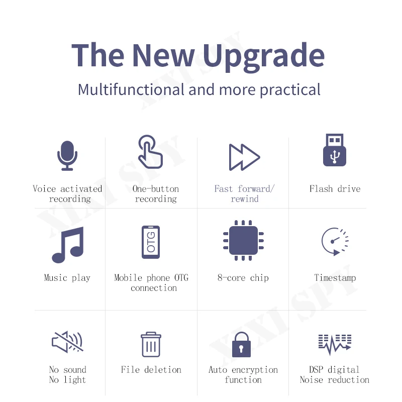 Диктофон с голосовой прослушивающее устройство звуковой микроустройство