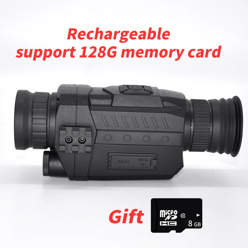 Монокуляр ночного видения NIUDADA заряжаемый охотничий видеоприцел телескоп 1280X1042