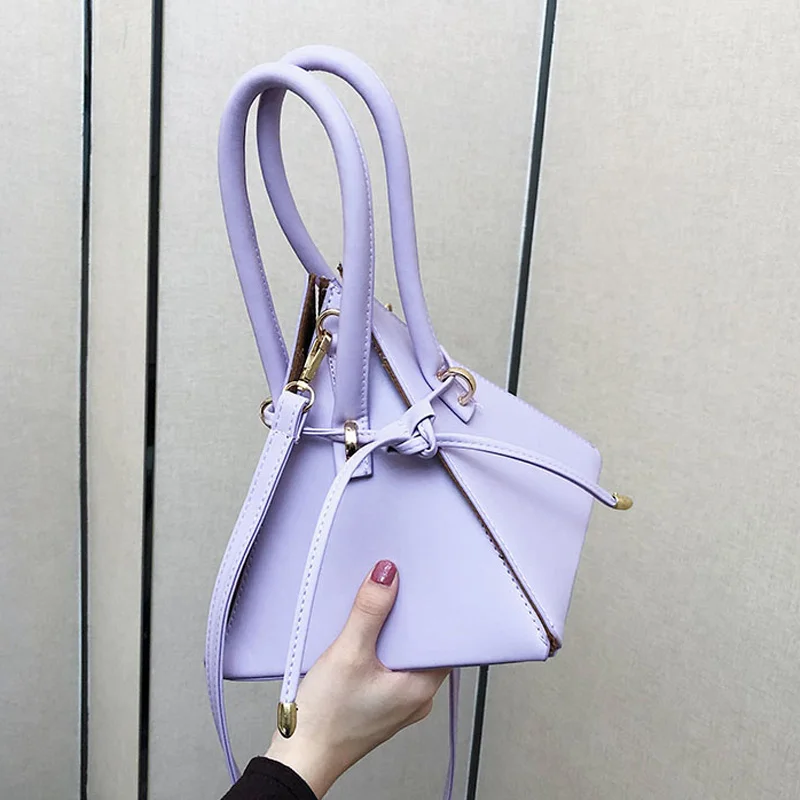 

2022 Triangle Branded Women Tote Handbag Quality PU Leather Designer Clutch Purses Ladies Luxury Shoulder Messenger Bags Fashion