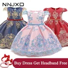 Платье для маленьких девочек платья для крестин для новорожденных; Кружевное платье принцессы для детей возрастом от 1 года для первого дня рождения вечерние пасхальные костюм детское платье