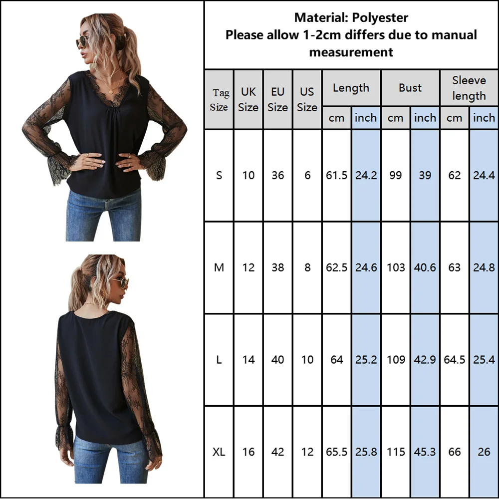 

Women Fahsion Lace Patchwork Blouses Office Ladies Shirts 2021 Spring New Elegant Long Sleeves Tops Chiffon Blusas Femininas D30