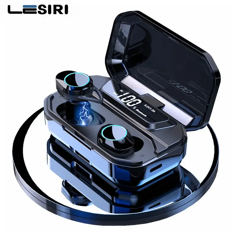 

TWS-наушники G02 с поддержкой Bluetooth 5,0 и зарядным футляром на 3300 мА · ч