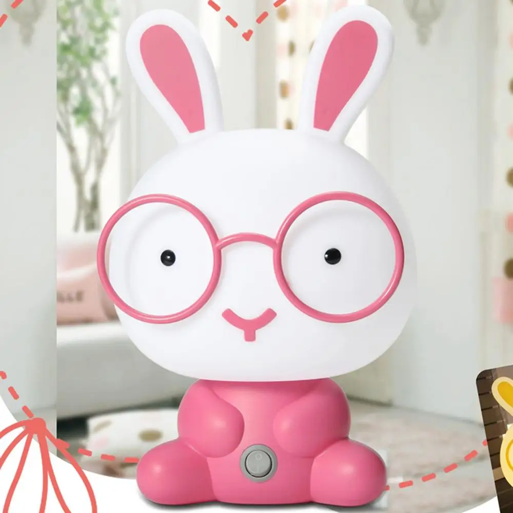 Светодиодный ночной Светильник детская Ночная лампа мультфильм кролик домашний