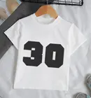 Футболка, детская одежда, спортивная футболка с цифровым рисунком для мальчиков, 2021, модные футболки с надписью на день рождения для девочек, новинка, повседневная одежда