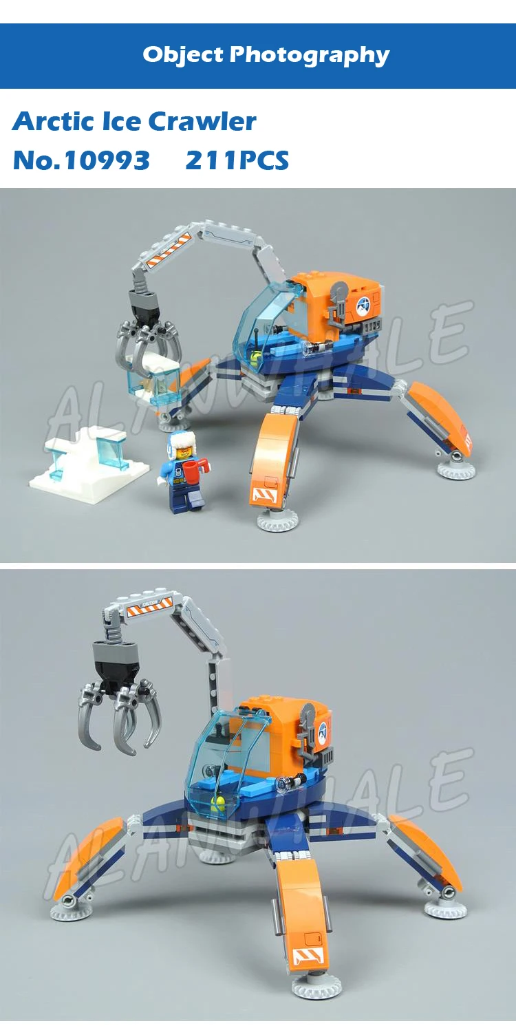 6types 2018 Arctic Theme Ice Mobile Exploration Base Plane Air Transport Model Building Blocks Toys Compatible With Bricks | Игрушки и